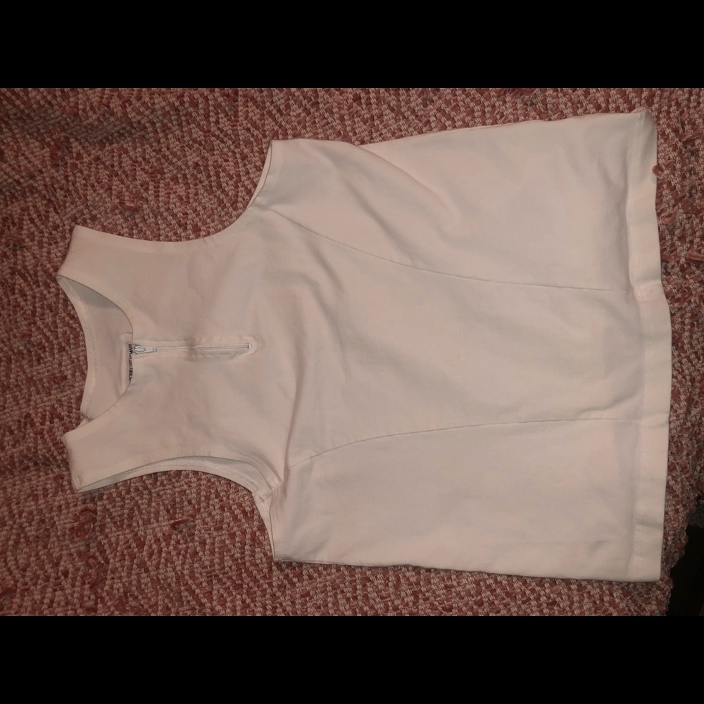 White Emporio Armani sport tank.